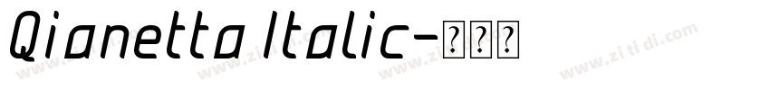 Qianetta Italic字体转换 Qianetta Italic字体转换